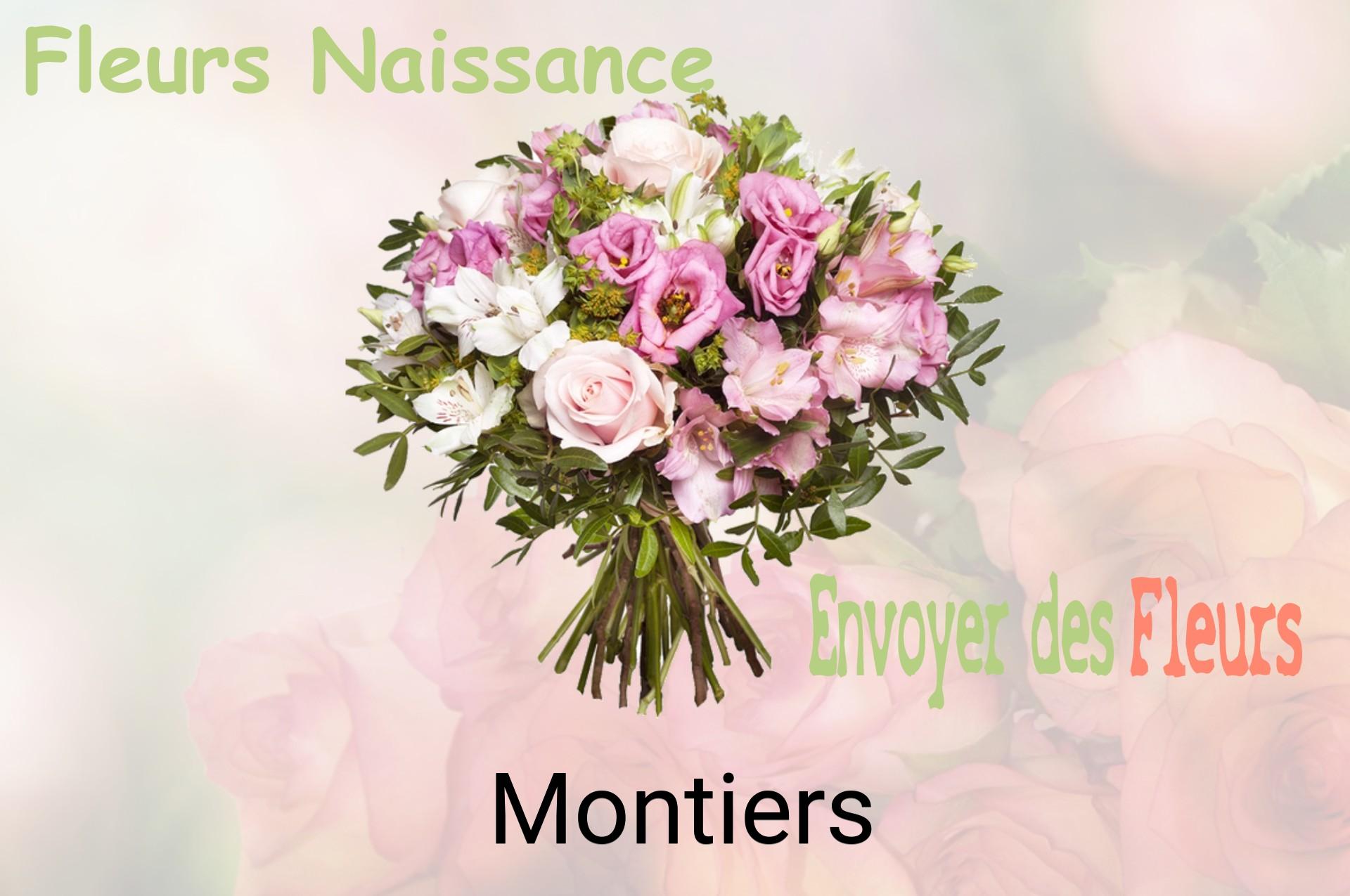 Bouquet de fleurs de naissance livré à Montiers